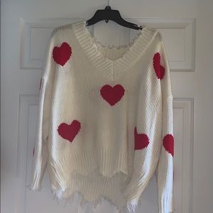 Heart sweater